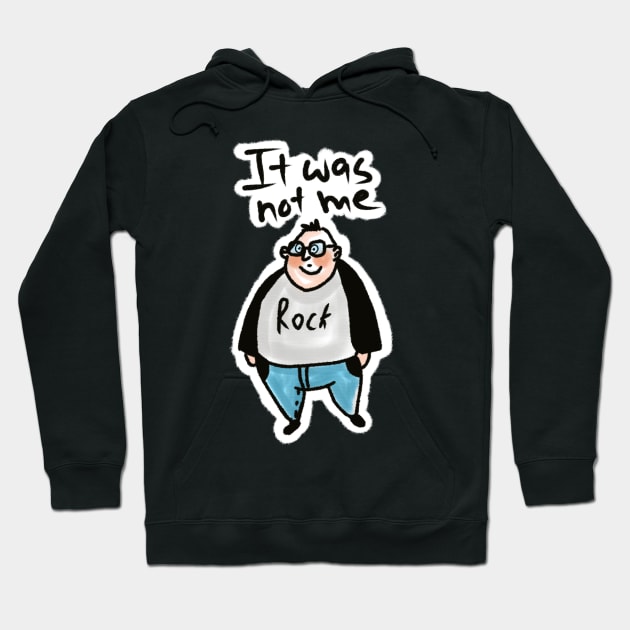 oops fat funny guy surprised. it was not me Hoodie by barbasantara